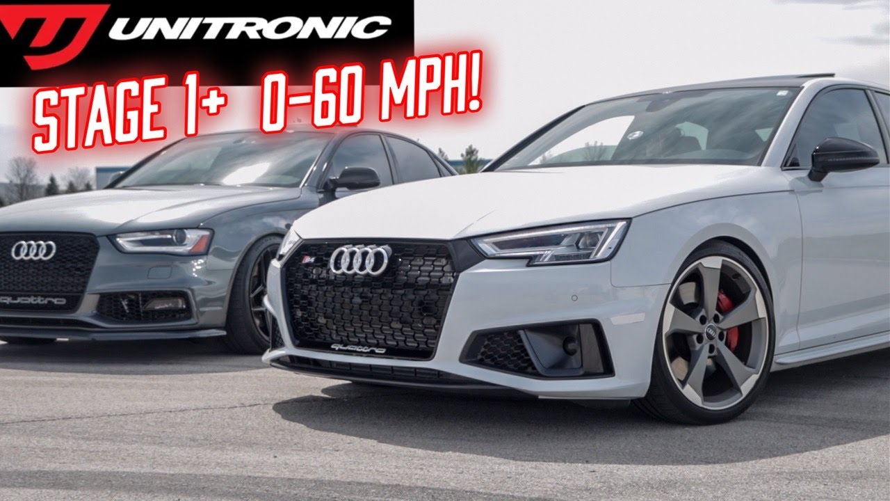 Unitronic Stage 1+ Audi B9 S4 Launch Control Runs! ( 0-60 Times )