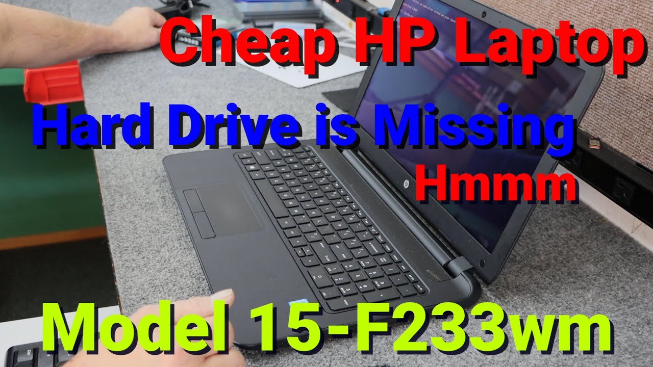 How to replace Hard Drive with new SSD in HP 15.6