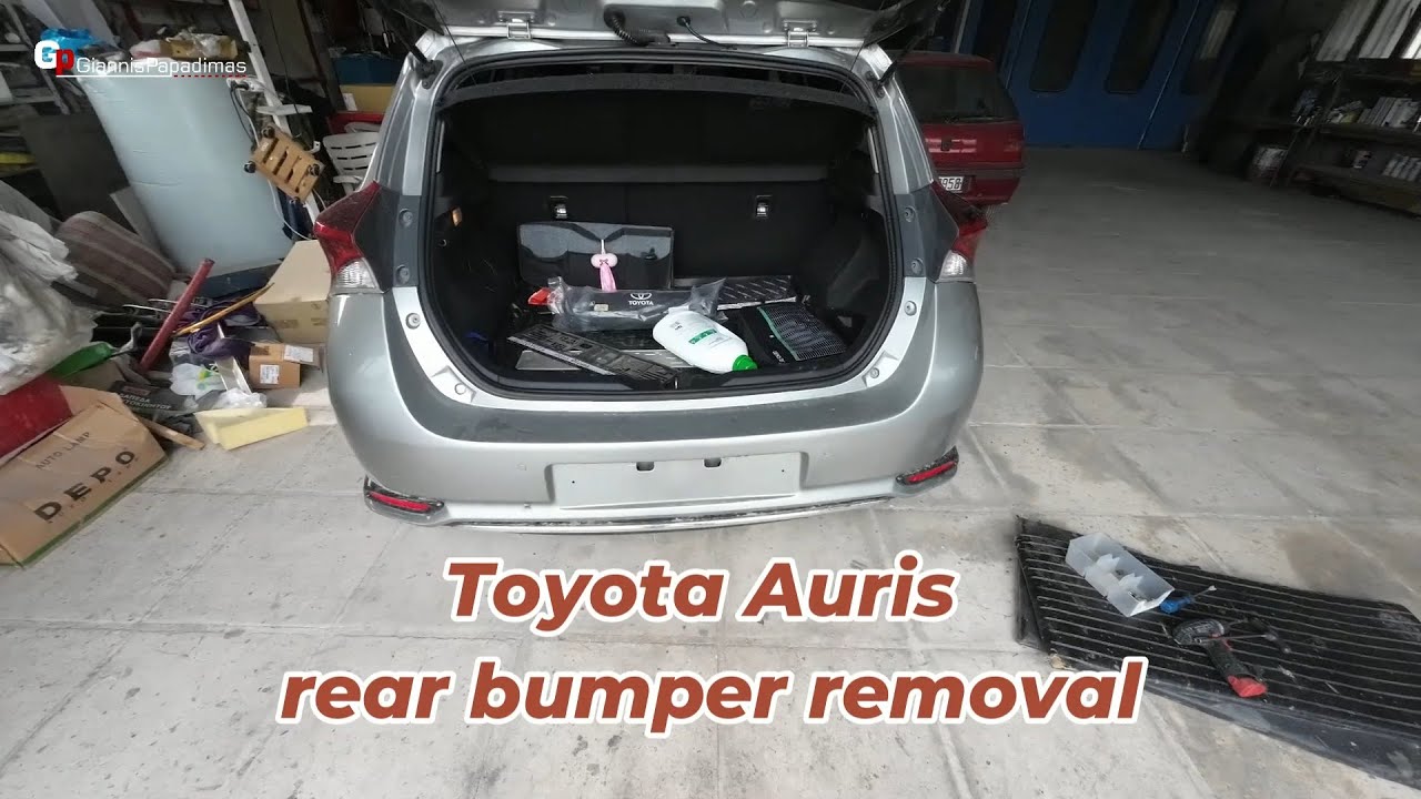Toyota Auris  2012 — 2018 rear bumper removal