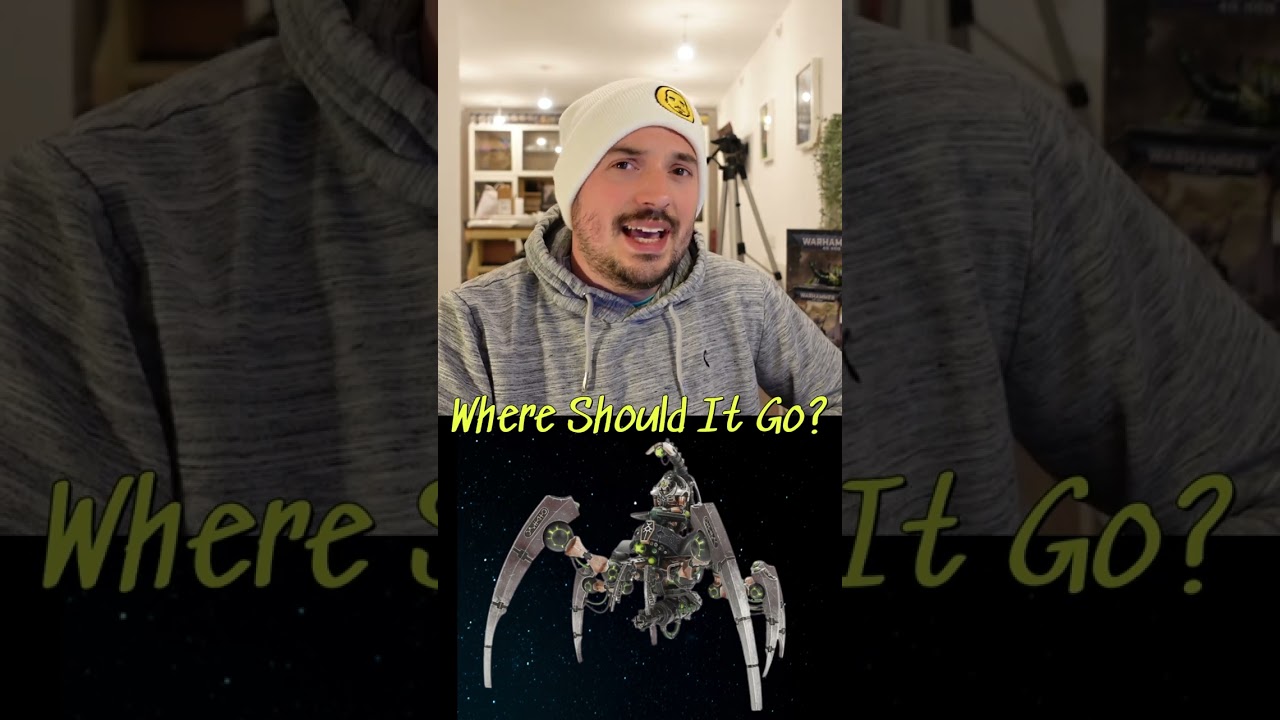 Where to position a Necrons Triarch Stalker?