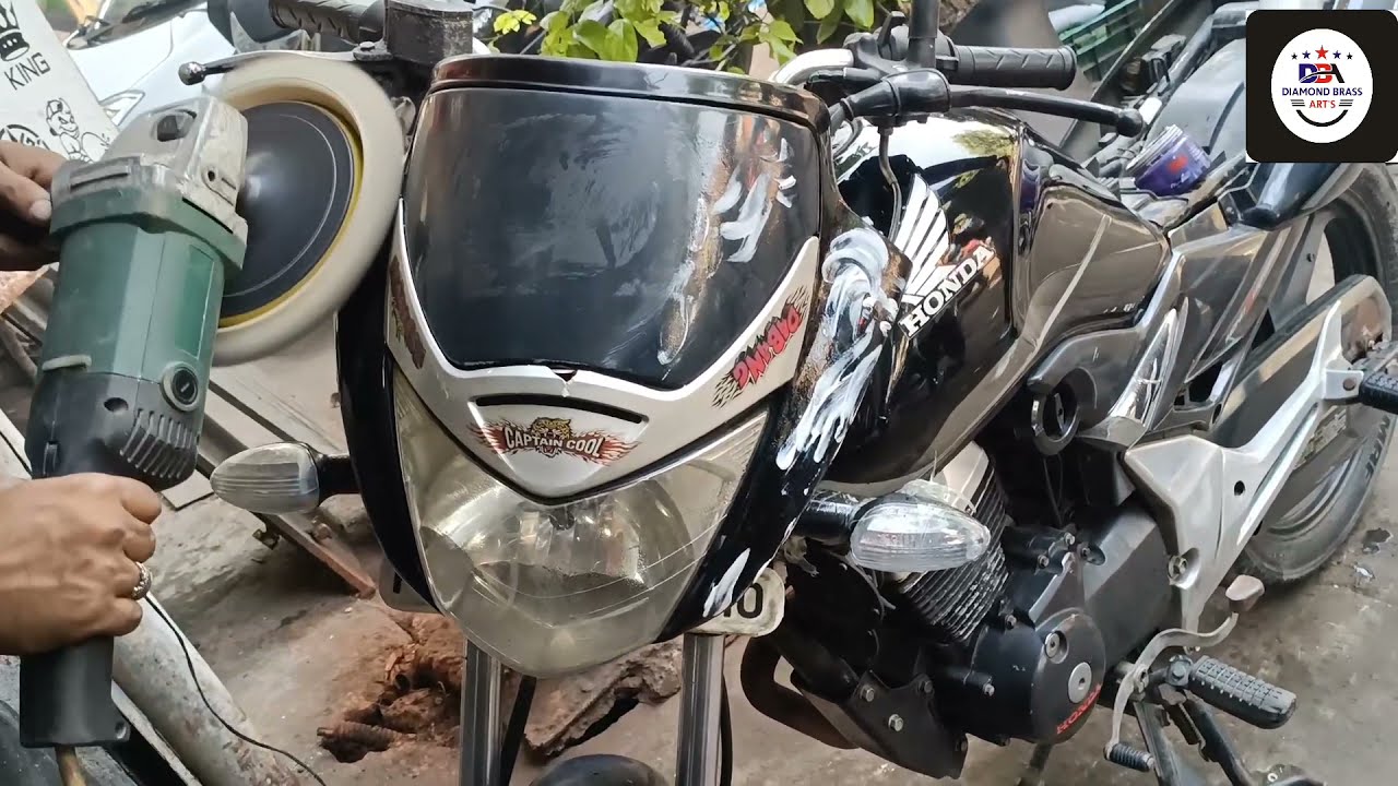 Honda Unicorn 3m Rubbing polish ! bike detailing ! #hondaunicorn