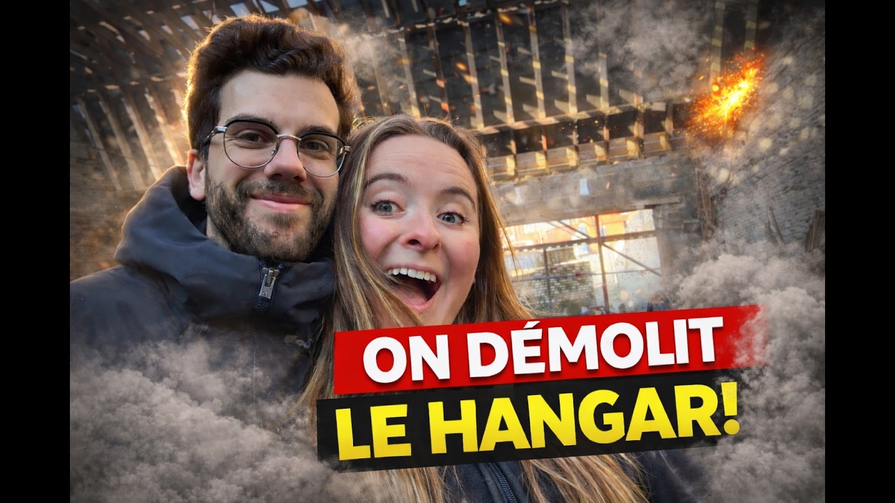 Après des mois d'attente, nous pouvons démolir le hangar !