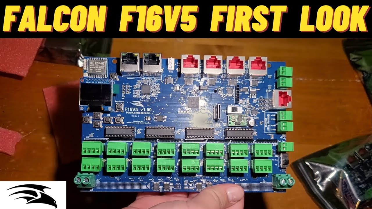 First look at the new Falcon F16v5 Pixel Controller!!!