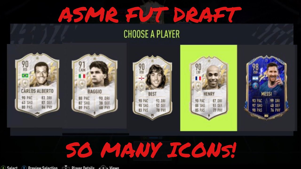(ASMR) Icons Only FUT Draft | Fifa 22 | Controller Sounds