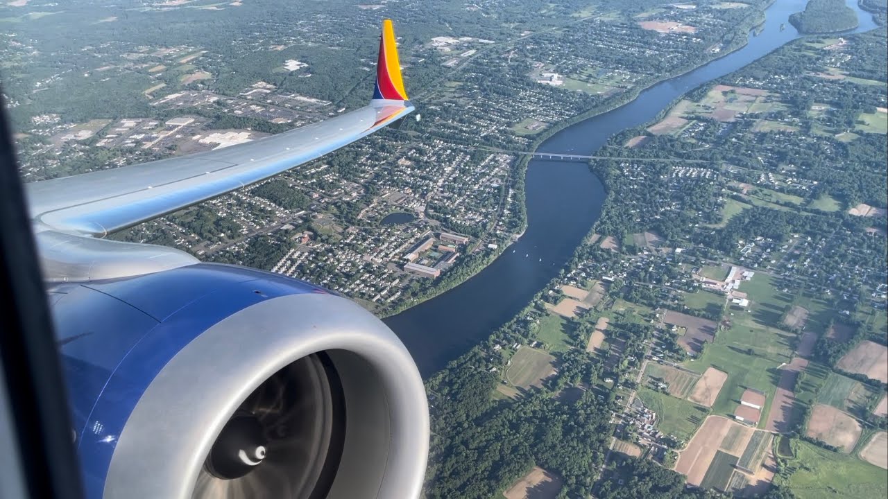 [HD] FULL FLIGHT Southwest Airlines Boeing 737 MAX 8 Hartford BDL to Baltimore BWI