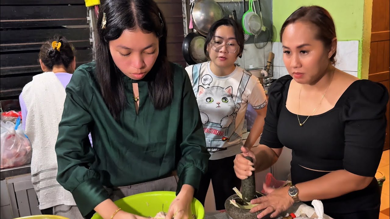 AKTIVITI BEGAWAI DI SRI AMAN, BBQ, MASAK DAN KARAOKE DI RUMAH MAK WAI @makwaichannel