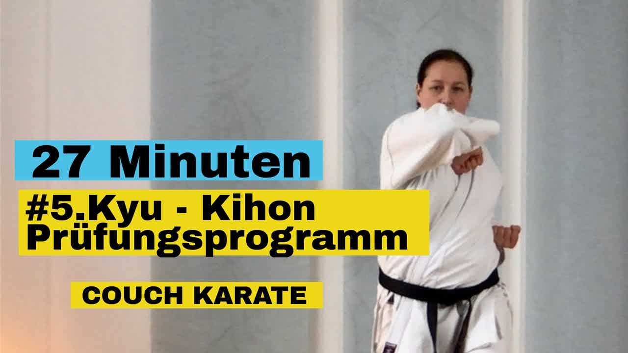 Karate Kihon und Kumite - 5. Kyu - Prüfungsprogramm Shotokan