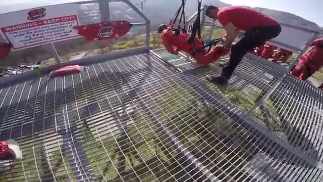 Zip Wire North Wales..Go Pro Hero 4 Silver... I must be mad!