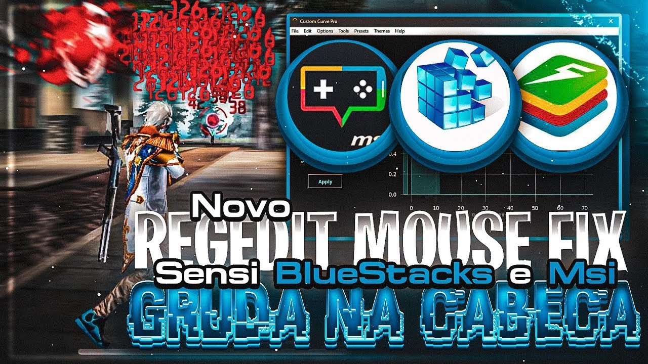 MOUSE FIX 7.0 🚀⚡ REGEDIT DO MOUSE e EMULADOR|💻 BLUESTACKS/MSI 99% Headshot Rate - SENSI BLUESTACKS 5