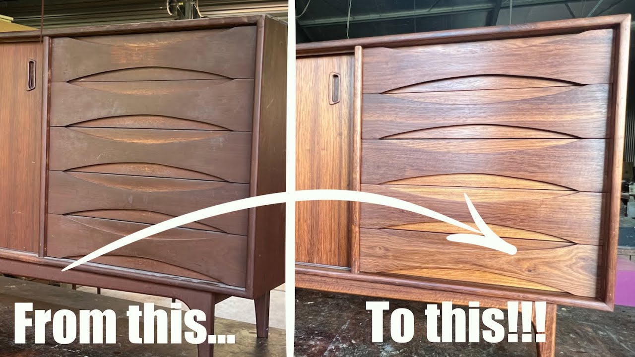 Stunning Mid century sideboard transformation...