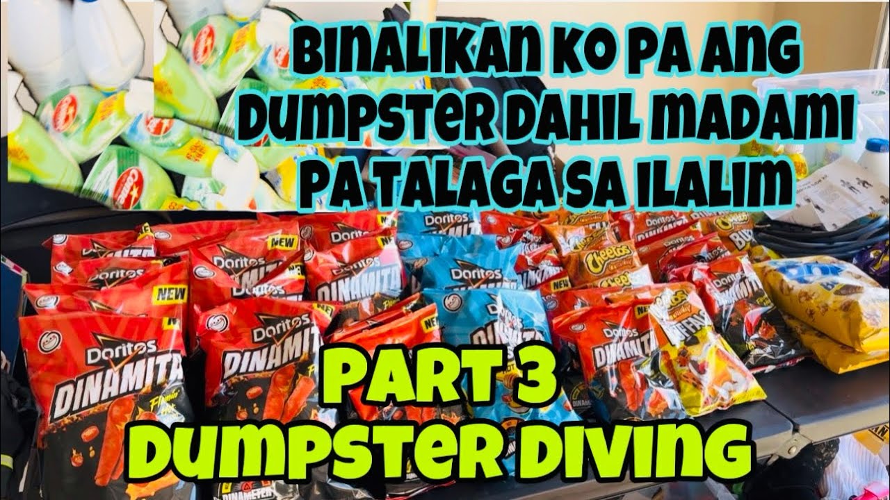DUMPSTER DIVE/ Part 3 Ng Kalkalan At Isang Bin Chips ang Harbat! #dumpsterdiving #mabethslotsvlog
