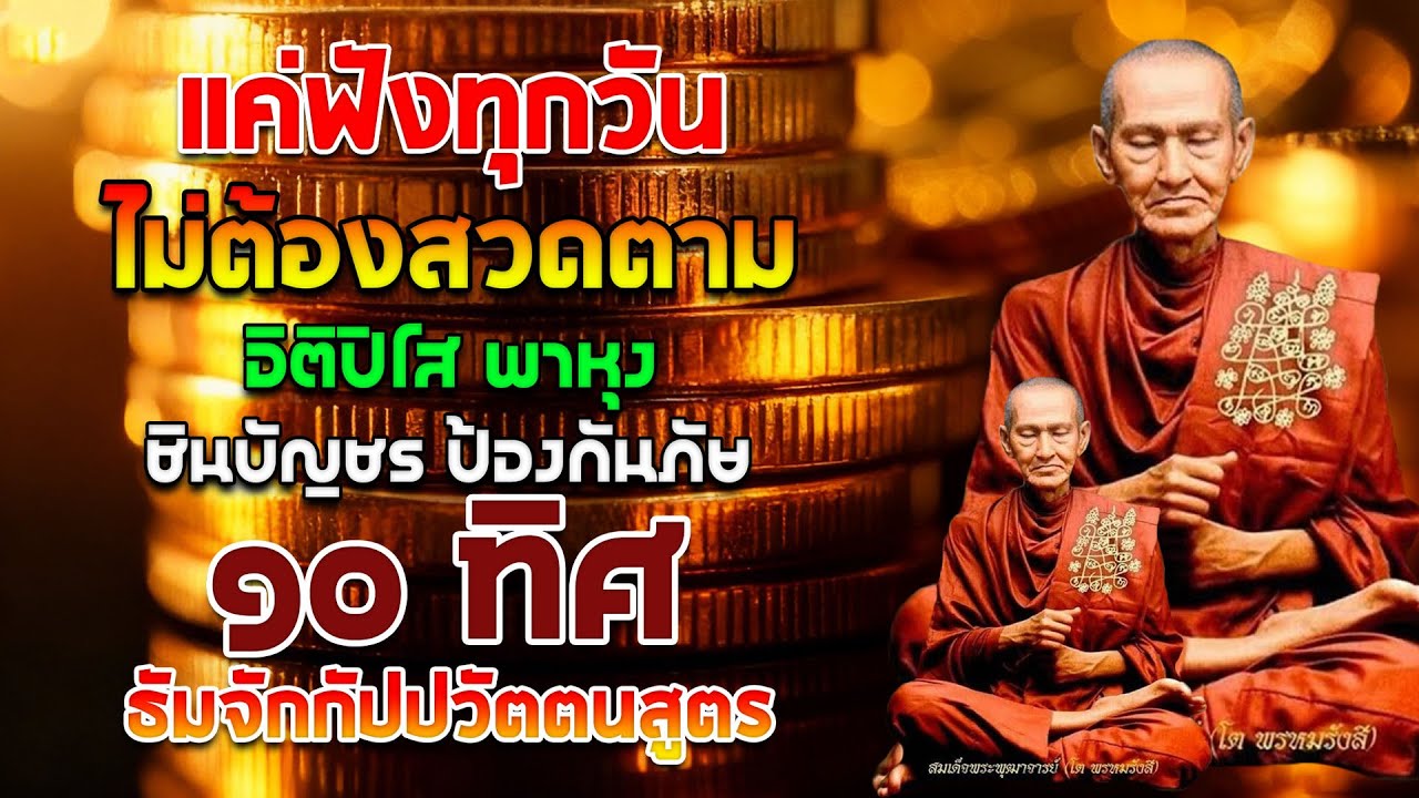 อิติปิโส พาหุง ชินบัญชร ป้องกันภัย ๑๐ ทิศ I มหาเมตตาใหญ่ ยอดพระกัณฑ์ไตรปิฎก ธัมจักกัปปวัตตนสูตร