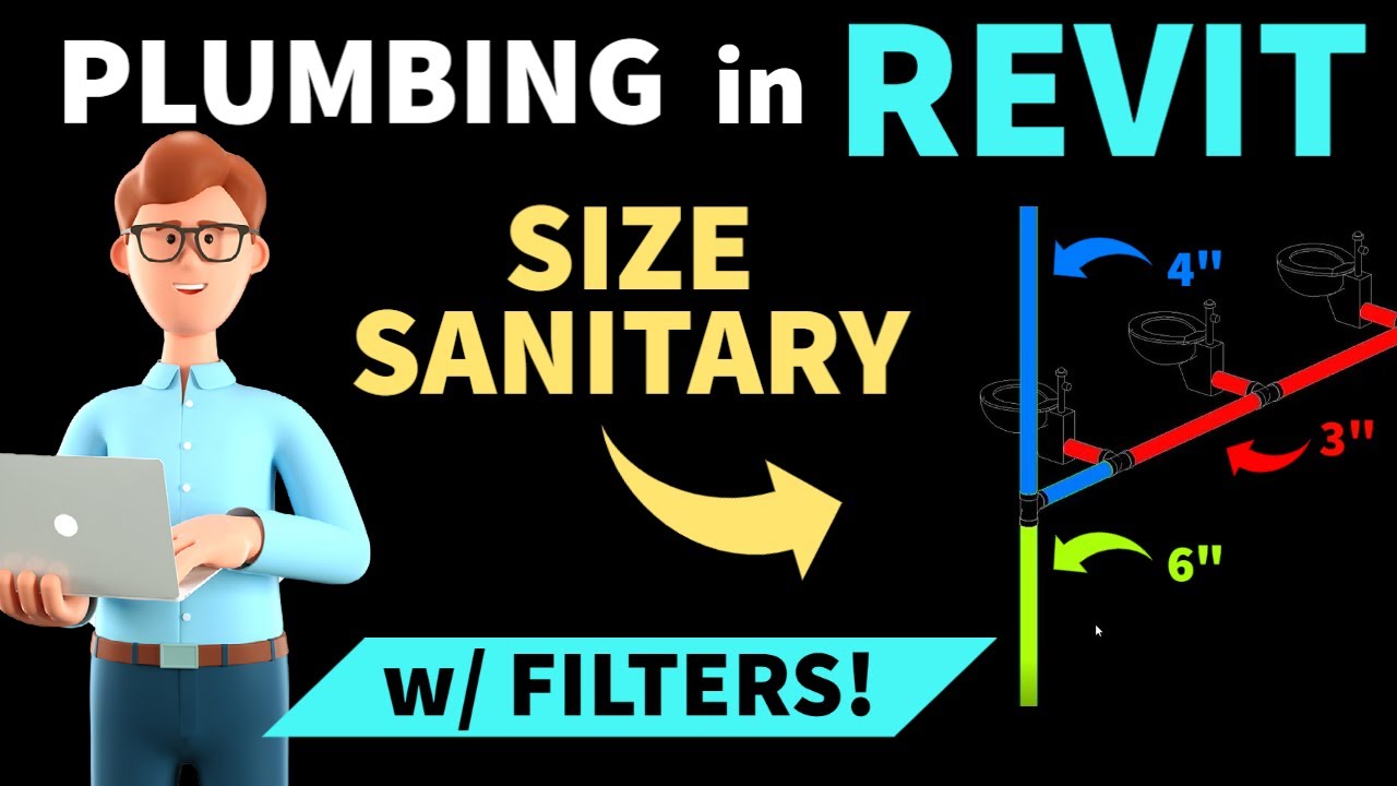 Как определить размер канализационной трубы с помощью фильтров в Revit MEP