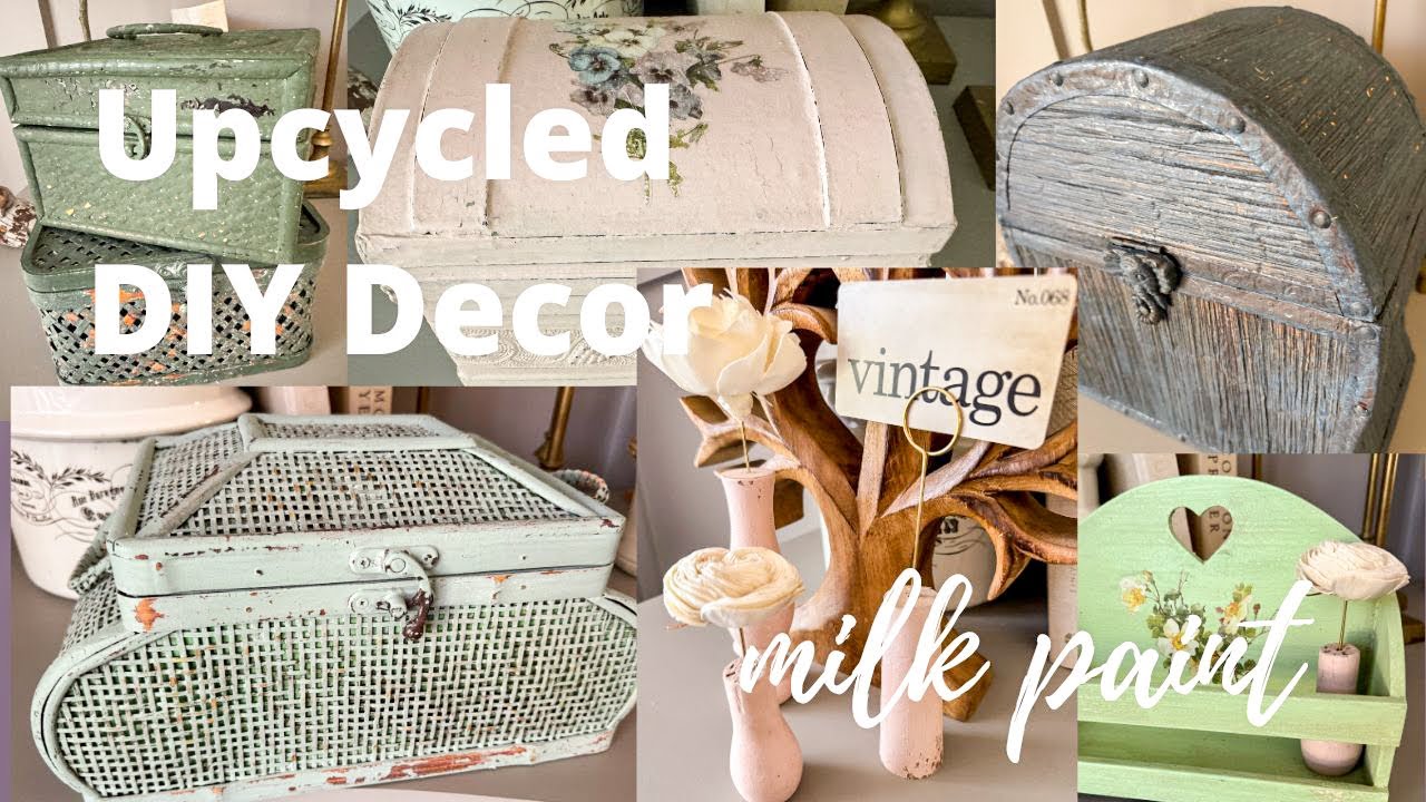 Upcycled DIY Decor from Thrifted Items | Milk Paint