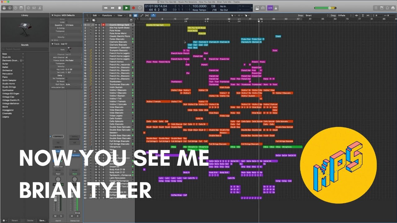 Now You See Me – Logic Pro Remake with Stock Plugins + Project File