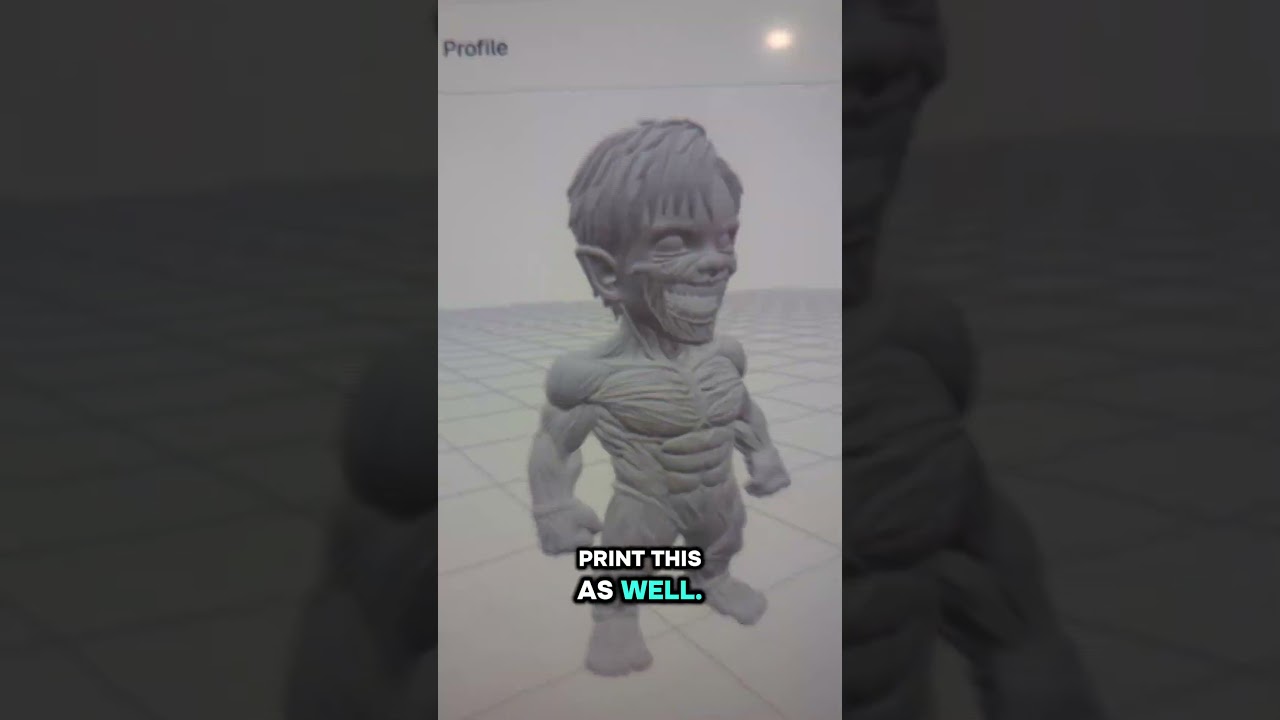 Превращение в Бронированного Титана #3dprinting #aot