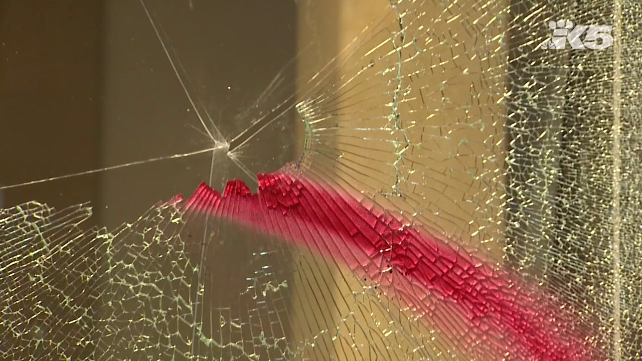 Vandals break windows in downtown Olympia