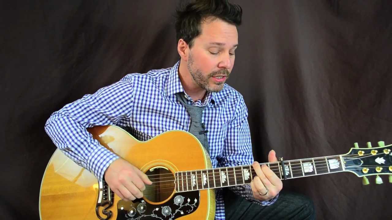 How to play guitar to Somebody That I Used To Know by Gotye