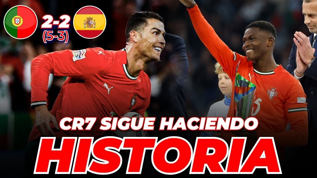 🇵🇹🏆 PORTUGAL, CAMPEÓN de la NATIONS LEAGUE | Resumen Portugal 3-2 España
