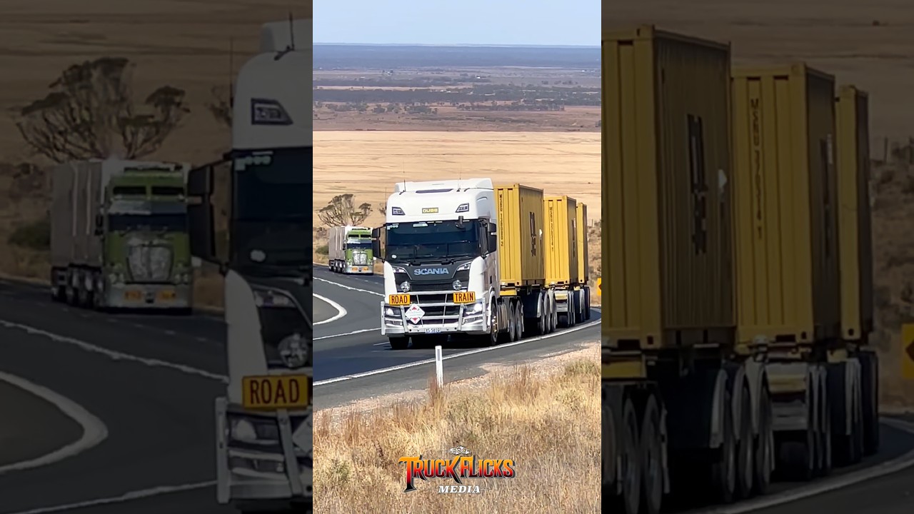 Time for some Scania R580 power pulling a roadtrain up Accomodation Hill 💪