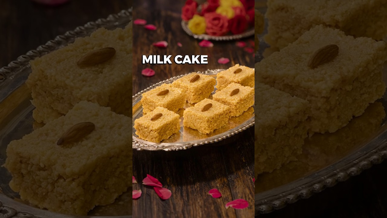 Milk Cake | Indian Sweet Recipes | Milk Sweet Recipe #shorts #milkcak