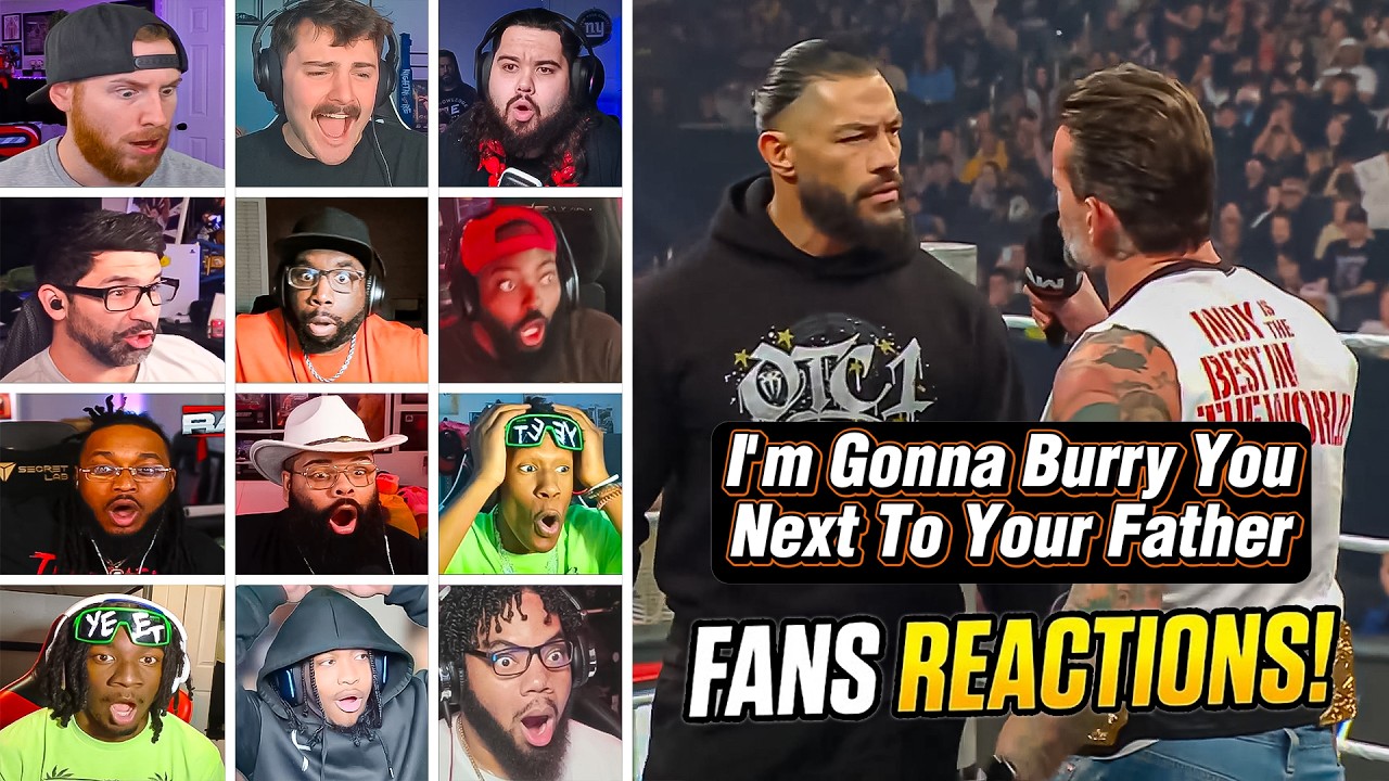 WWE Fans Reactions! Roman Reigns & CM Punk Promo | #wweraw #romanreigns #cmpunk