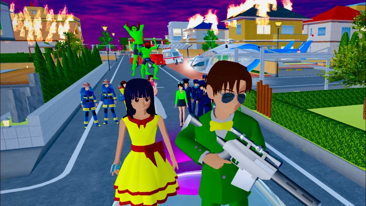 Yuta Saved Mio From zombie🧟‍♂️🧟‍♀️🧟#sakuraschoolsimulator #sakura #dramasakura #shortvideo #tranding