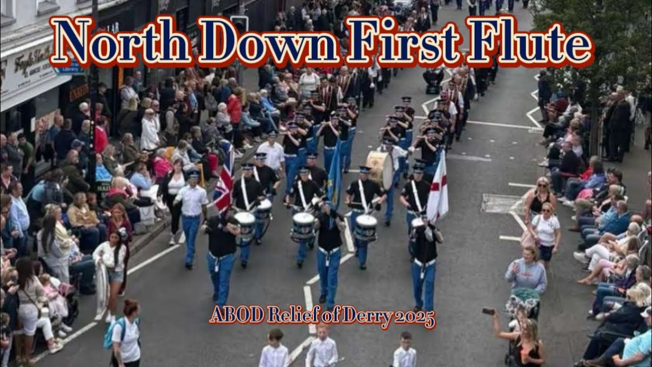 North Down First Flute @ ABOD Relief Of Derry parade 2025