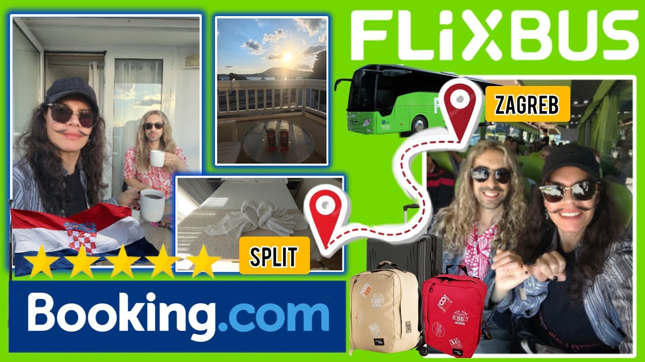 FLIXBUS Conquisterà il Mondo ZAGREB - SPLIT Experience Europe Bus BOOKING COM Travel Vlog DAILY LIFE