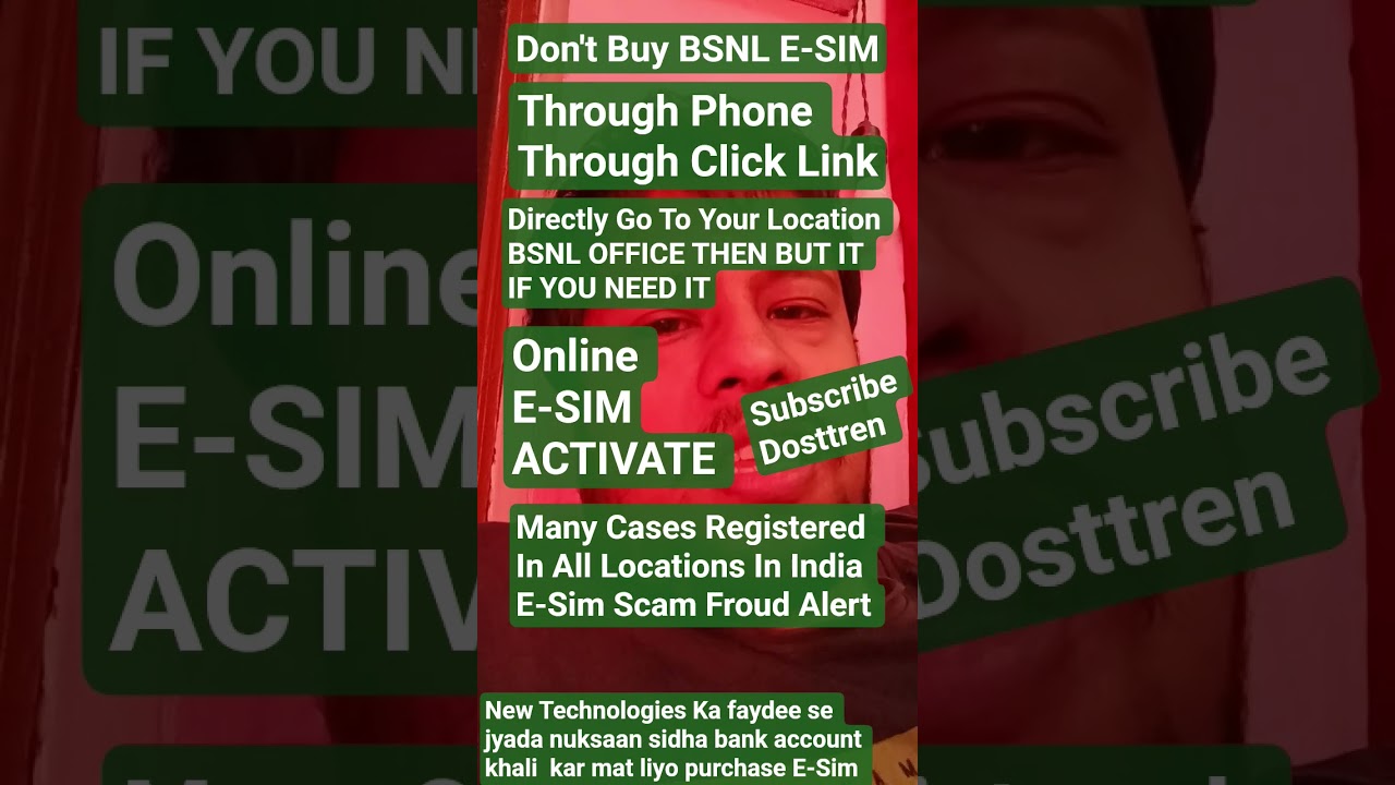 E-SIM ROAST - Don't Buy BSNL E-SIM Through Online Mode Latest Scam Froud Alert #shortsfeed #shorts