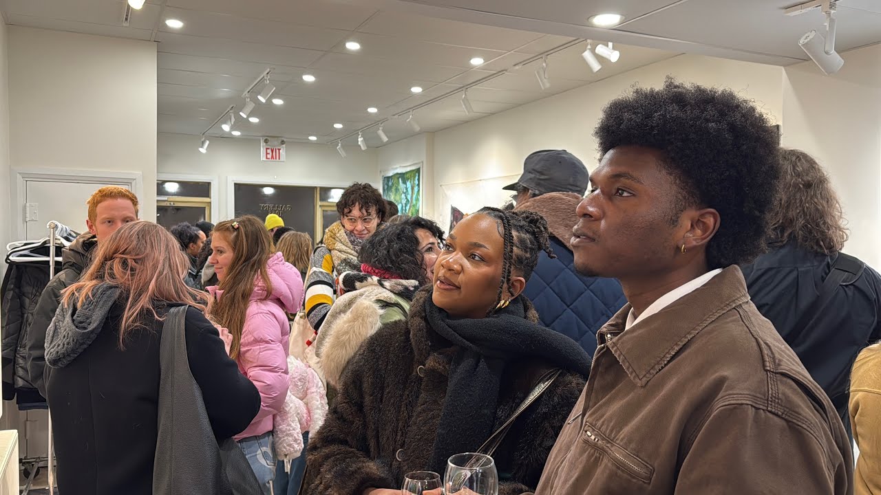 Elicser Elliott & others about his work @Gallery 1065 exhibition - Toronto Canada February 7, 2026
