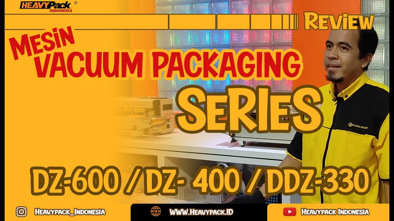 DZ-600, DZ-400, DDZ-330 REVIEW MESIN PENGEMAS VACUUM KEDAP UDARA UNTUK JAJANAN, FROZEN FOOD DLL