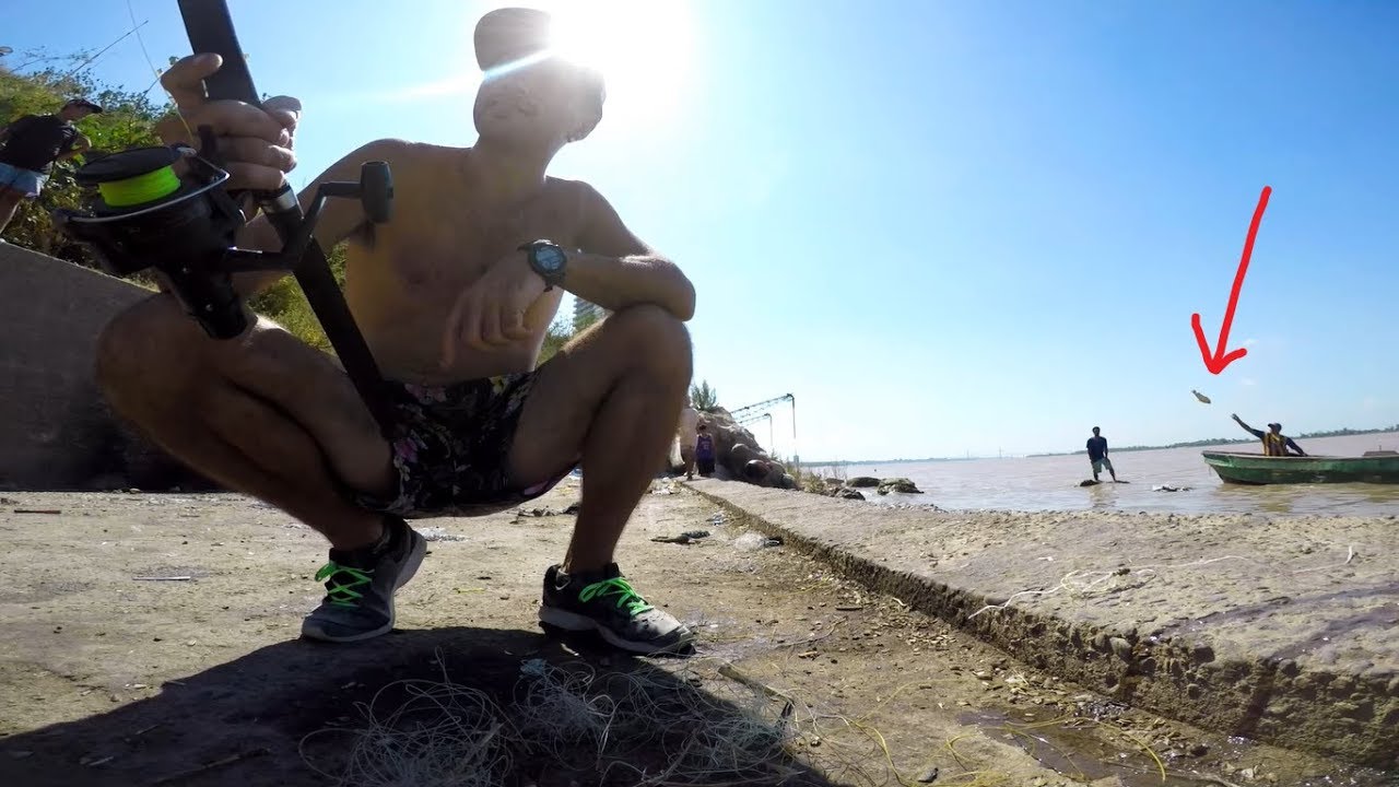 PESCA URBANA, pescando en bicicleta, 
