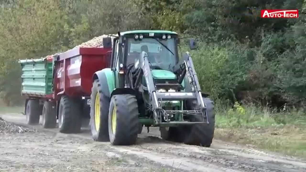 Zbiór ziemniaków przyczepami rolniczymi Auto-Tech