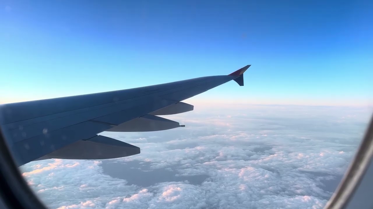 (항공) 아시아나항공 A380 아침순항 Cruising of the Asiana Airlines's A380[4K]-(2)