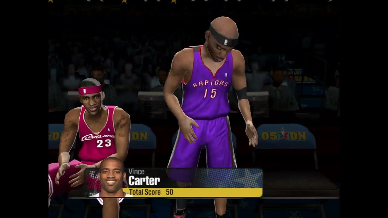 NBA Live 2005 - Slam Dunk Contest (James, Carter, Iguadala, & McGrady)