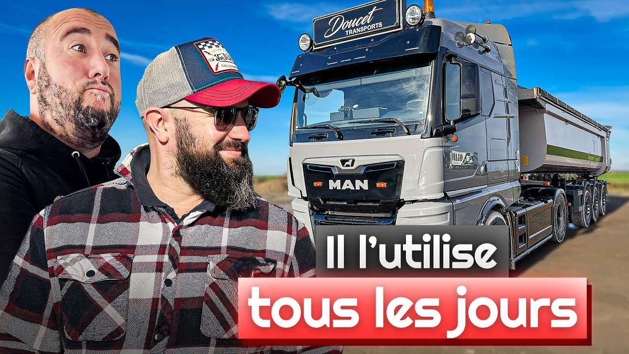 Il transporte des TONNES de SABLE, GRAVIER, TERRE