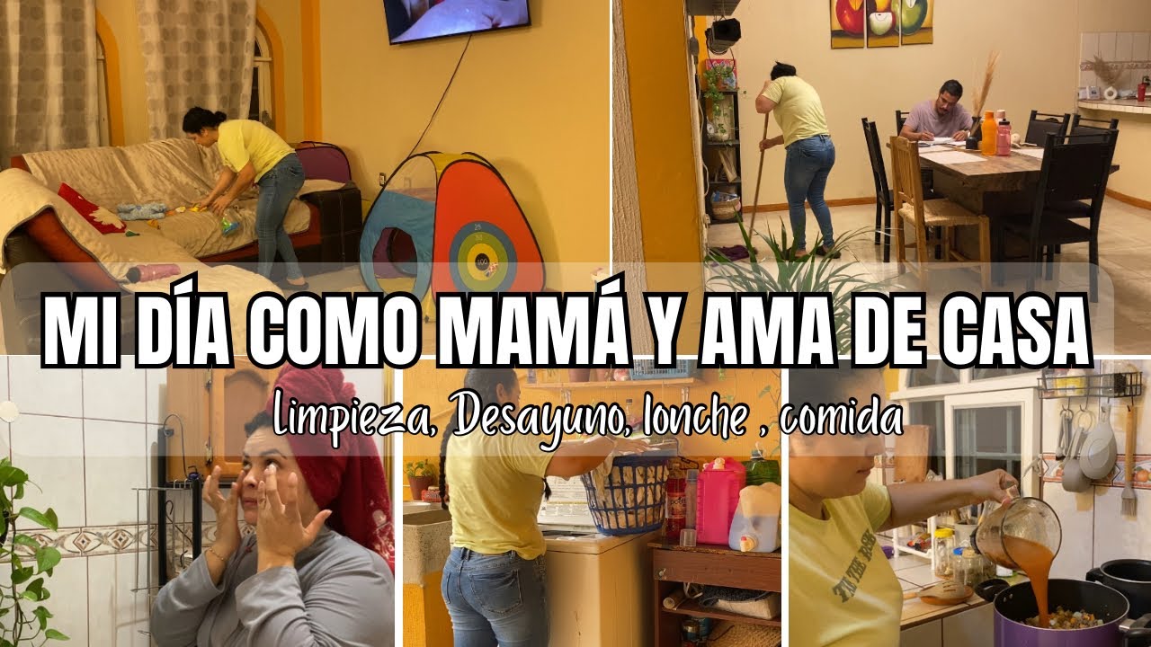 Rutina de dia☀️ Más de 12 horas🥵 Desayuno, Lonche ,Comida ,Limpieza de mi casa ✨rutina de lavado🧼