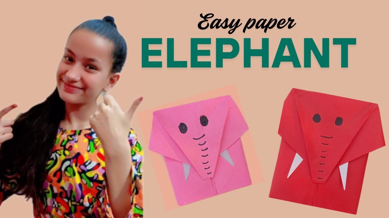 How to make easy paper elephant crafts/elephant for kids/easy way paper elephant