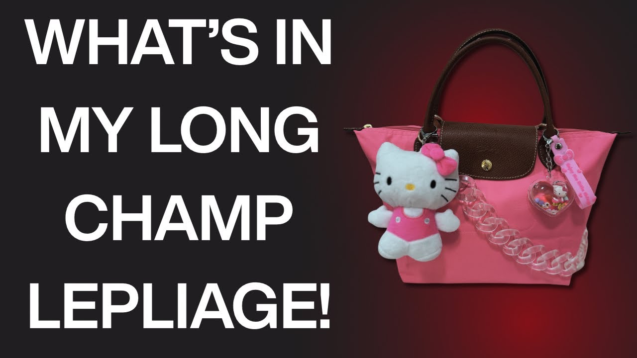 Что в моей сумке! Сумка Longchamp Lepliage в стиле Hello Kitty 💕