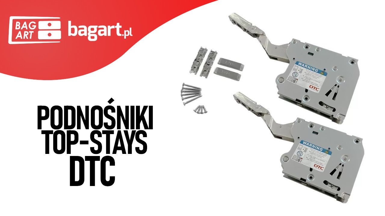 Podnośniki do frontów meblowych TOP-STAYS SQ DTC - montaż i regulacja - BAGART.pl