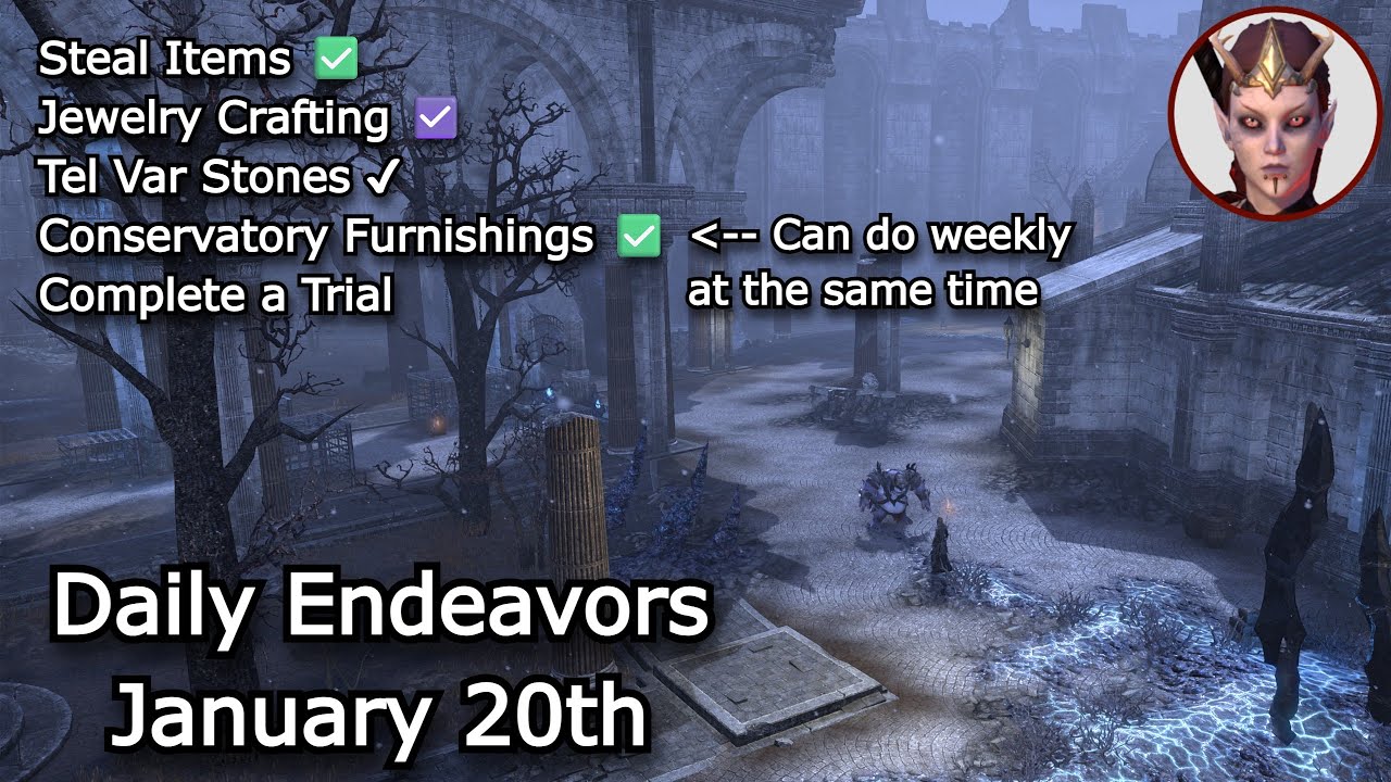 January 20th Endeavors Walkthrough / The Elder Scrolls Online