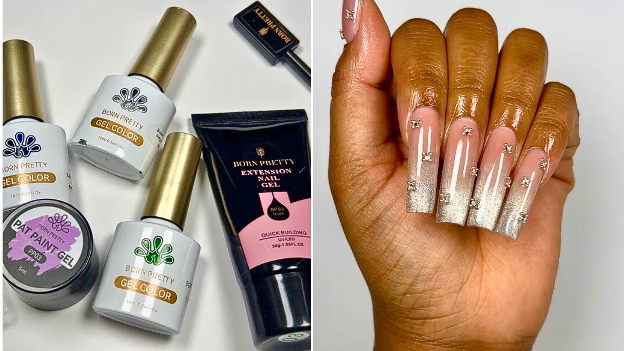 Reviewing BORN PRETTY gel products | Ombre cat eye nails | Beginner friendly 🐈👀