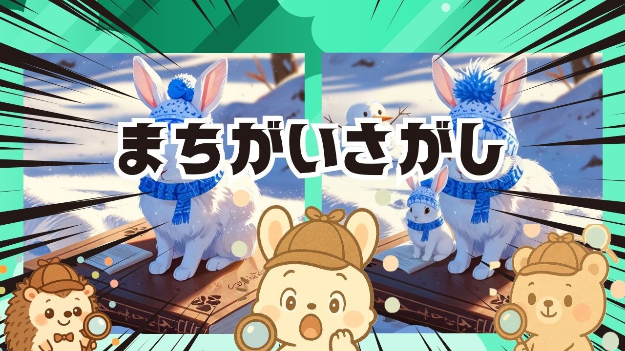 【脳トレ間違い探し】#301      脳がスッキリ！ゆるく脳トレ