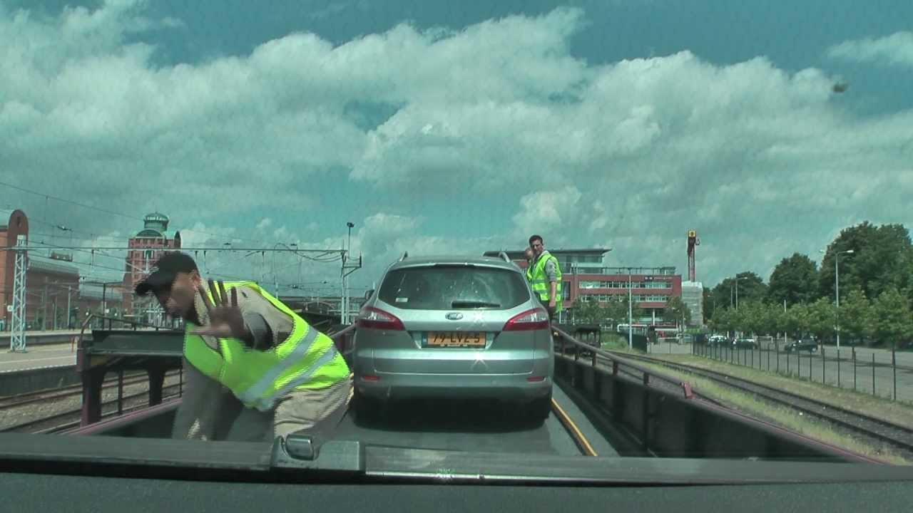Afrijden Autoslaaptrein Den Bosch 17 06 2012
