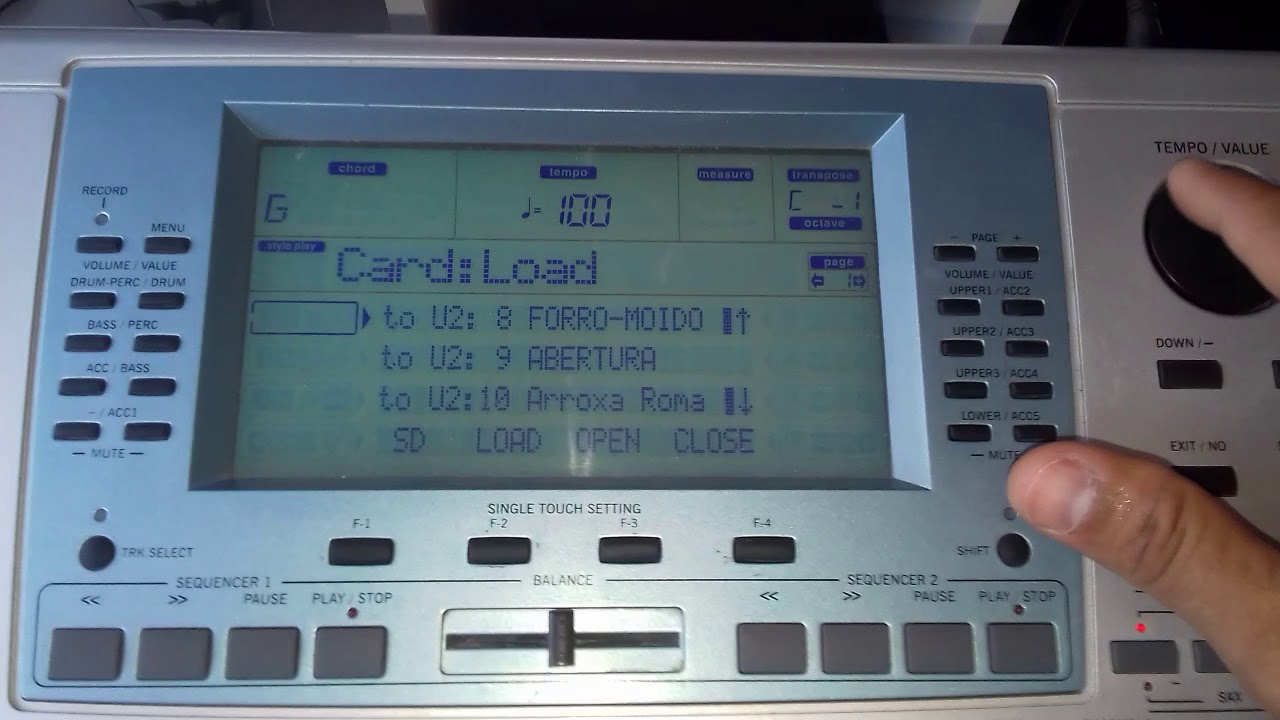 Escolhendo e separando ritmos comprados Korg Pa 50