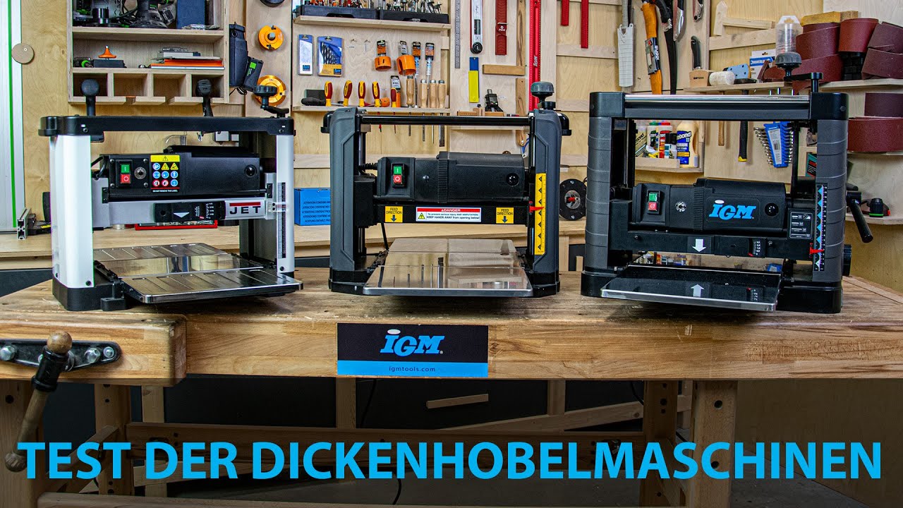 Test der Dickenhobelmaschinen | IGM Werkzeuge and Maschinen