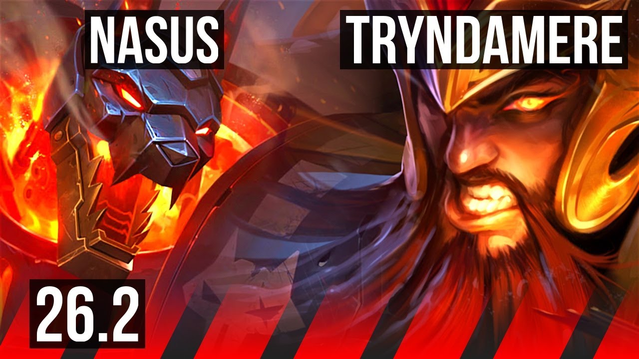 NASUS vs TRYNDAMERE (TOP) | Good KDA: 9/1/9 | EUW Grandmaster | 26.2