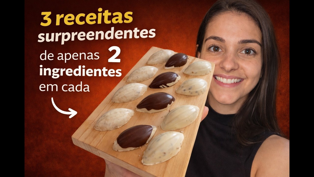 3 Bombons Incríveis com Apenas 2 Ingredientes (Muito Fácil!)