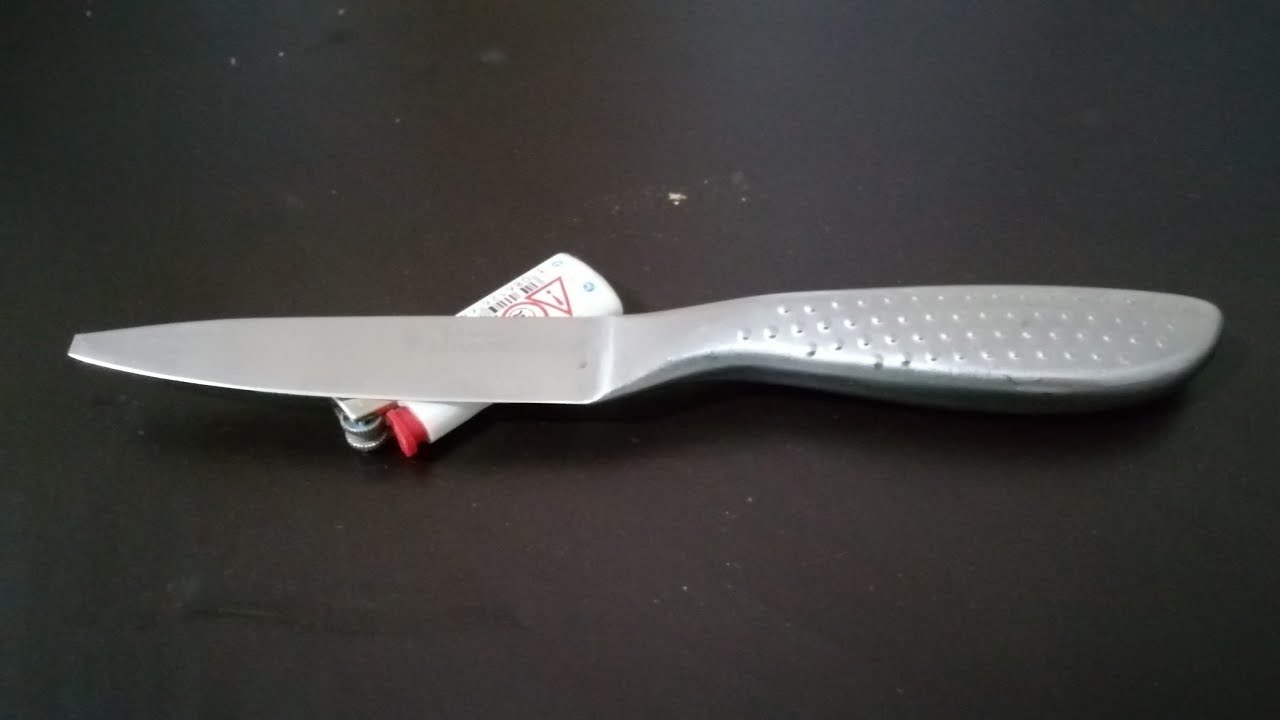 Evde Bıçak on saniyede Jiletten çok daha keskin nasıl bilenir // Razor -sharp Knife sharpening